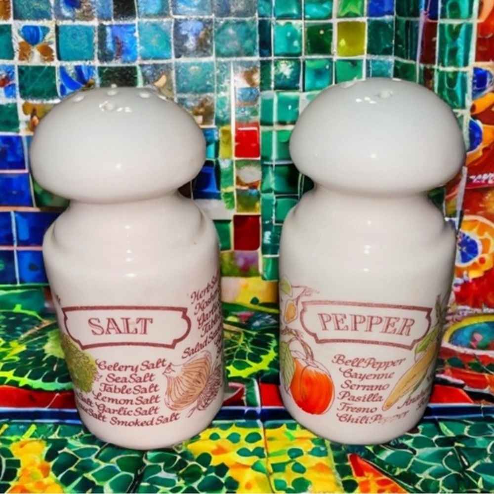 Vintage Avon 1980 Salt and Pepper Shakers